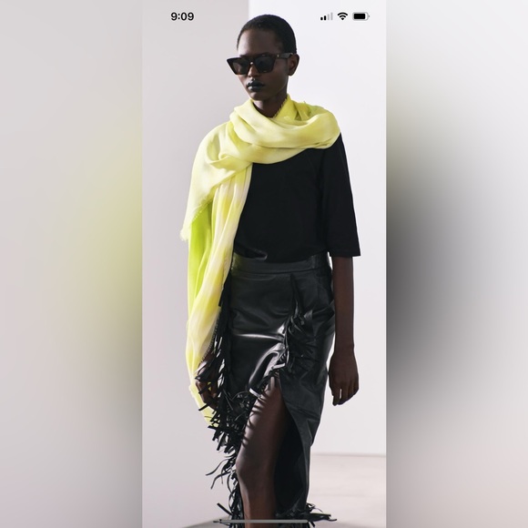 Printed modal silk blend scarf - Picture 3 of 7